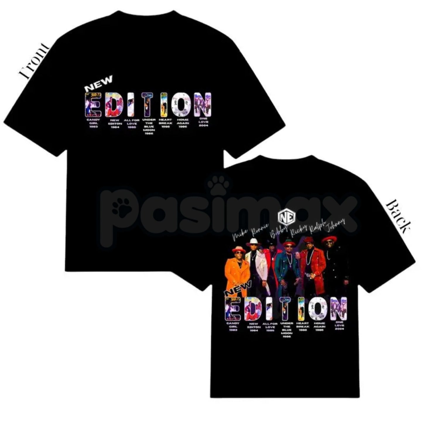 New Edition "Way Tour 2026" Inspired T-Shirt - Retro R&B Concert Graphic Tee, NE4Life Fan Merchandise, Vintage 90s Music Tour Style Apparel