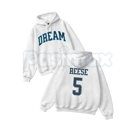 Angel Reese Chicago Sky & Dream Basketball Graphic Hoodie – WNBA Women's Hoops Fan Pullover, Vintage Sports Streetwear Sweatshirt, Unisex Heavy Blend
