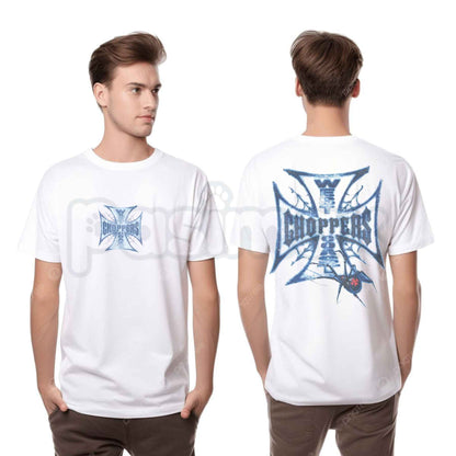 Y2K Vintage Biker West Coast Choppers Spider Web T-Shirt – Retro Graphic Unisex Tee