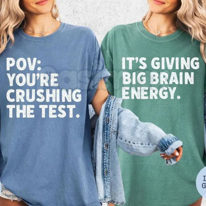 Comfort Colors® Test Day T-Shirt – Matching State Testing Graphic Tee, Retro Teacher Team T-Shirts, Aesthetic School Testing Season Outfit