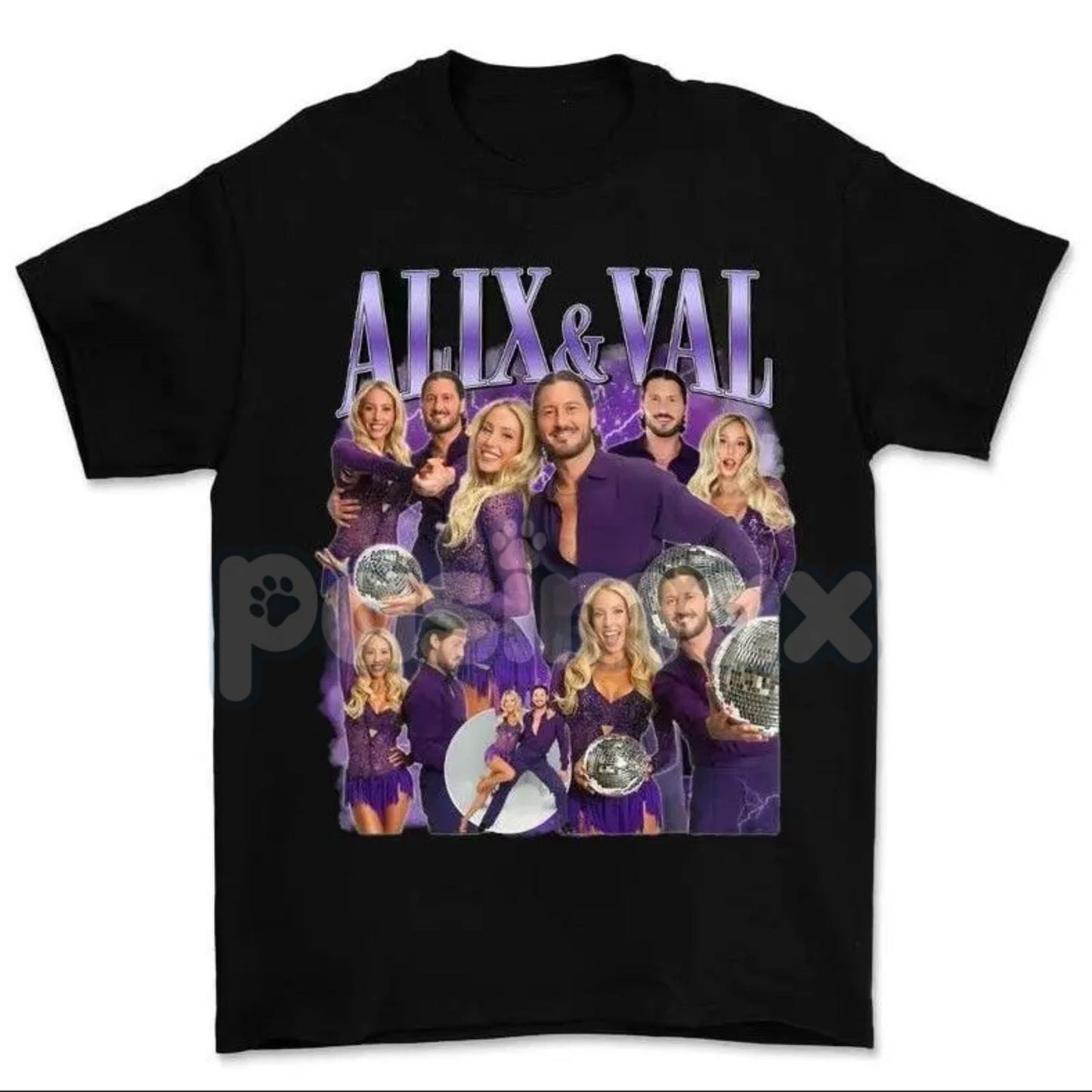 Alix & Val Dancing With The Stars T-Shirt - DWTS Fan Apparel, Alix Earle Val Chmerkovskiy Team Tee, Celebrity Dance Partner Gift