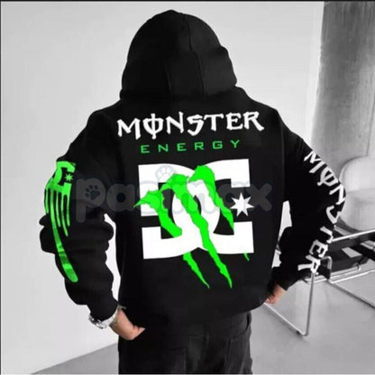 Monster Energy Claw Streetwear Hoodie – Oversized Graphic Pullover, Iconic Energy Drink Merch, Unisex