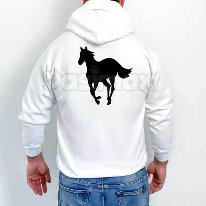 Deftones White Pony On Back Hoodie – Iconic Album Art Pullover, Alt Metal Band Merch, Unisex