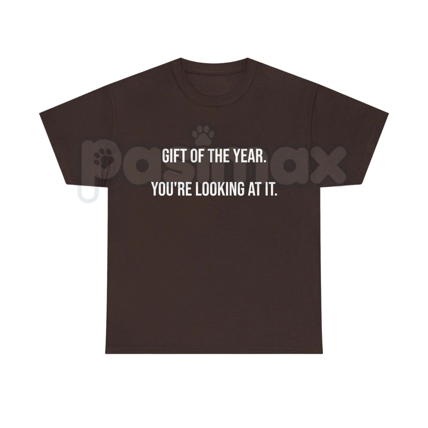 "Gift Of The Year You Are Looking At It" T-Shirt – Funny Sarcastic Novelty Birthday Graphic Tee