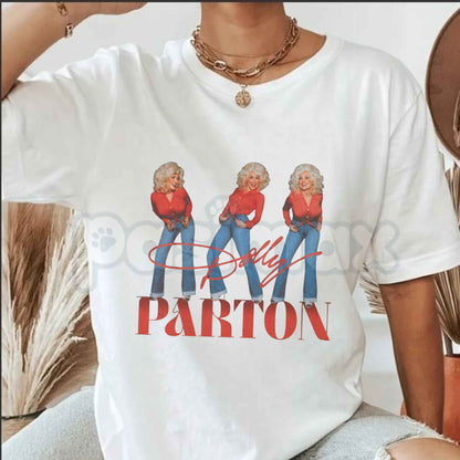 Vintage 80s Dolly Parton T-Shirt – Retro Country Music Queen Unisex Cotton Tee