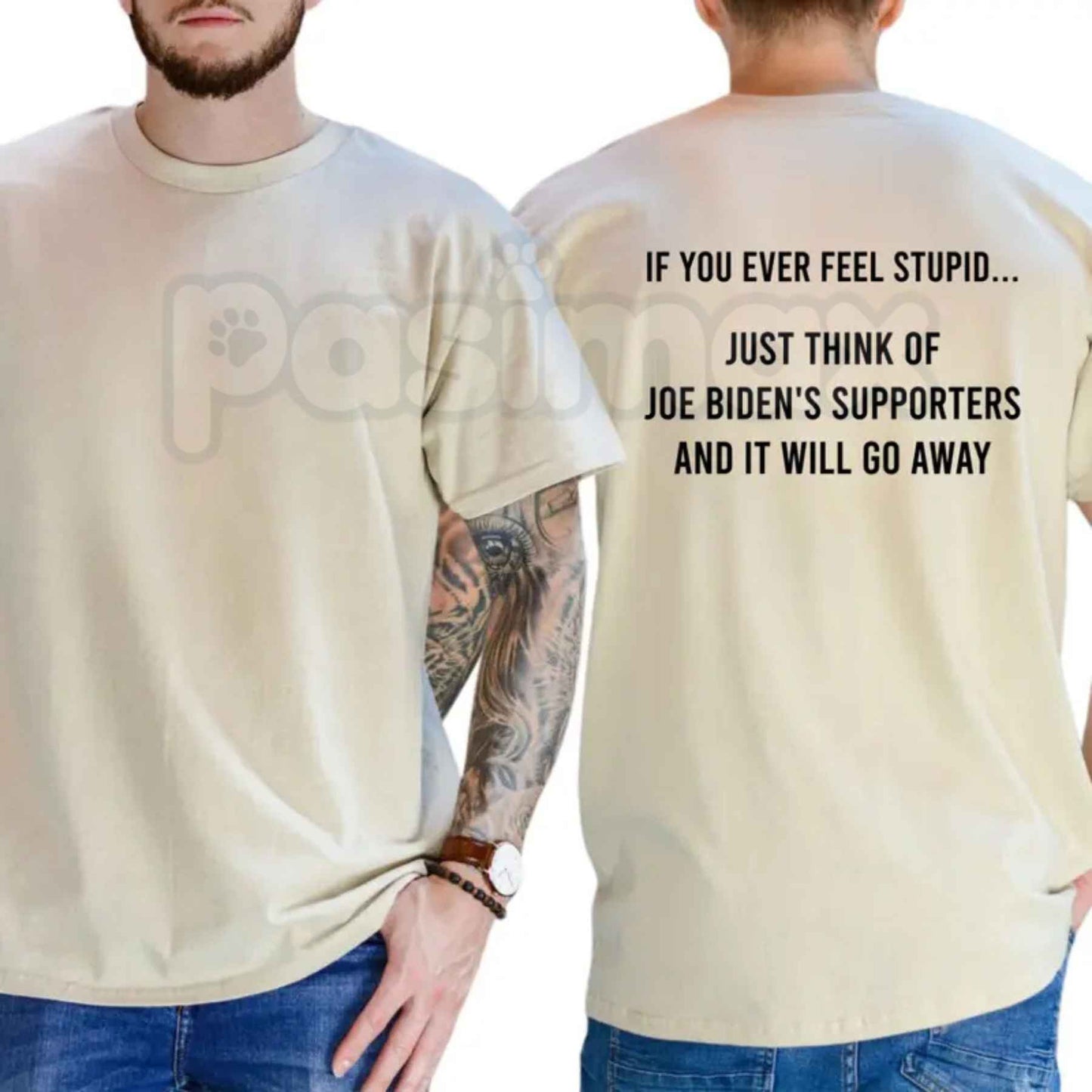 Anti-Biden Anti-Liberal Graphic Tee – Funny Political Humor T-Shirt, Conservative Republican Unisex Cotton Shirt for Men & Women