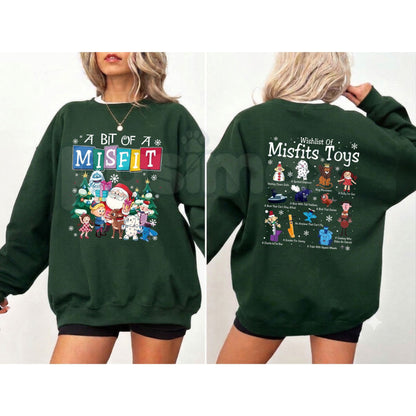 Misfit Toys Christmas Sweatshirt | Vintage Rudolph The Red Nosed Reindeer Crewneck