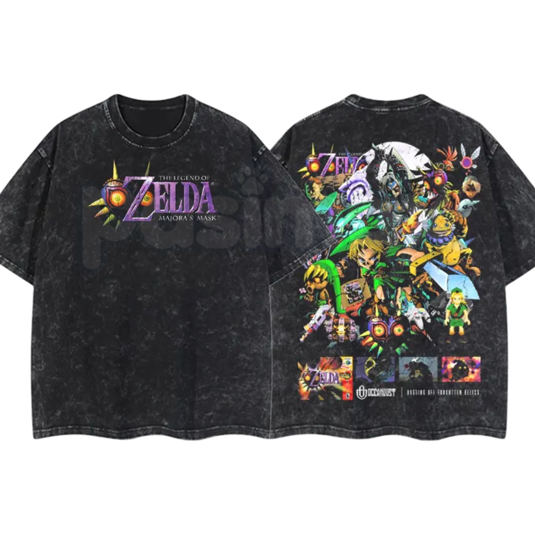 Zelda Majora's Mask Washed T-Shirt & Hoodie - OceanDust4U – Pasimax