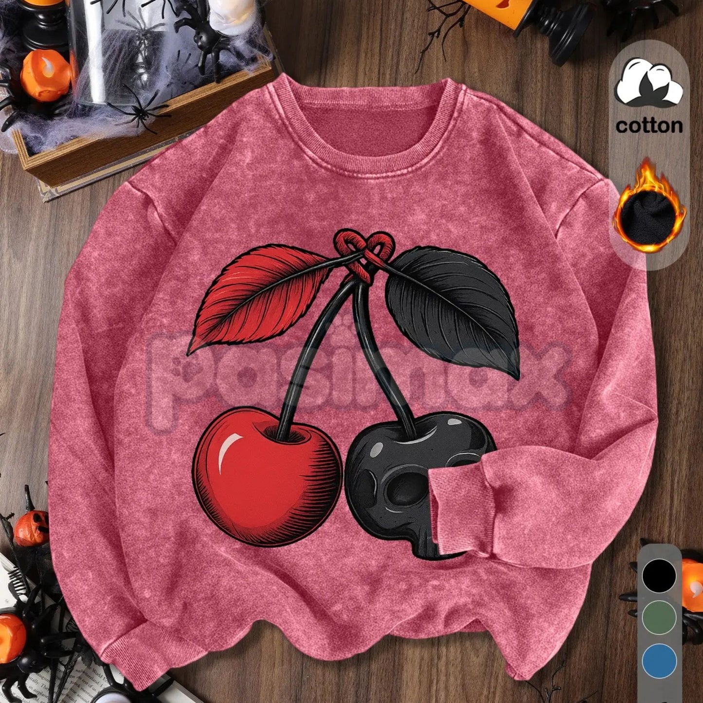 Women's Vintage Soft Pullover Sweatshirt – Cozy Casual Garment-Dyed Crewneck