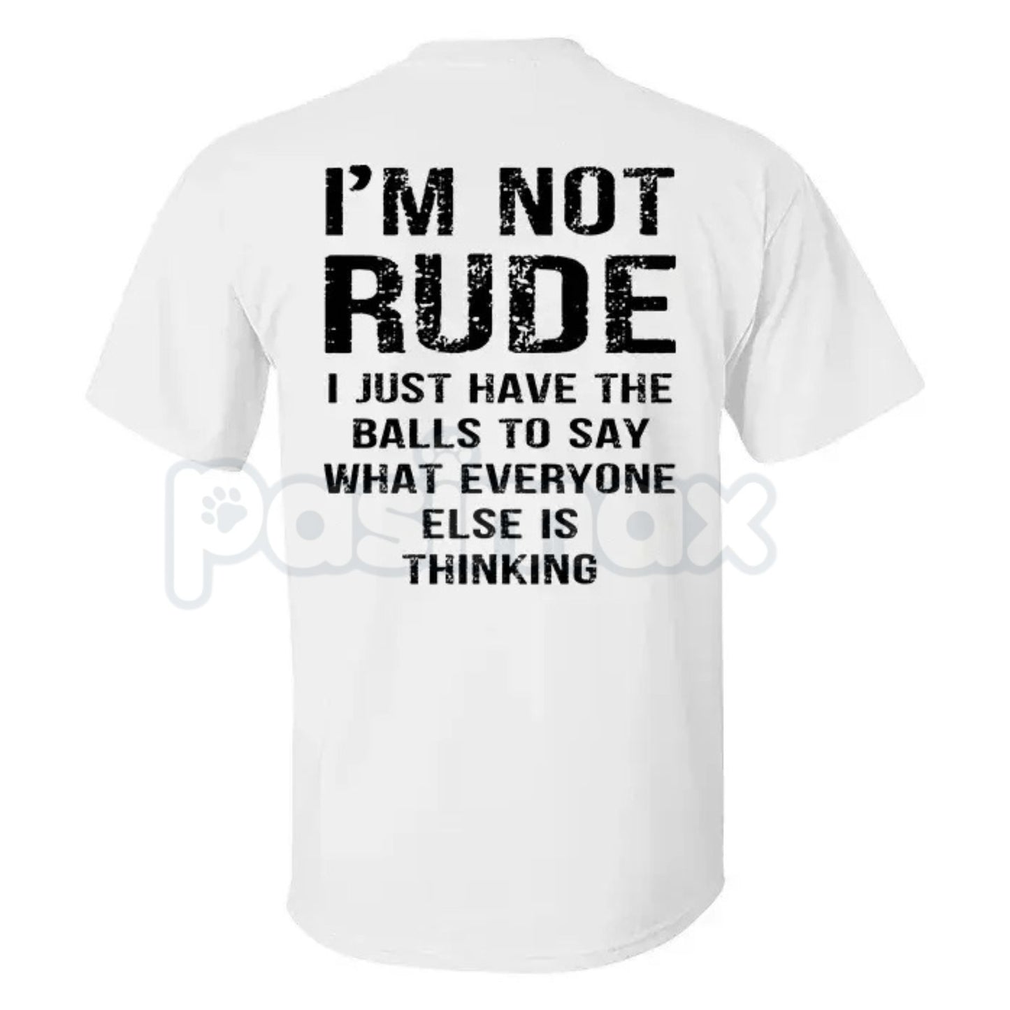 "I'm Not Rude" Social Anxiety T-Shirt - Funny Relatable Introvert Tee, Aesthetic Minimalist Sarcasm Shirt, Premium Heavyweight Cotton Basic, Casual Sassy Statement Top, Gift for Quiet Personalities