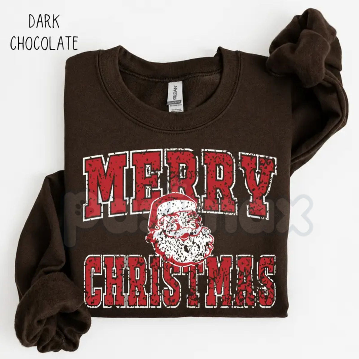 Merry Christmas Santa Sweatshirt | Vintage Retro Holiday Graphic Crewneck