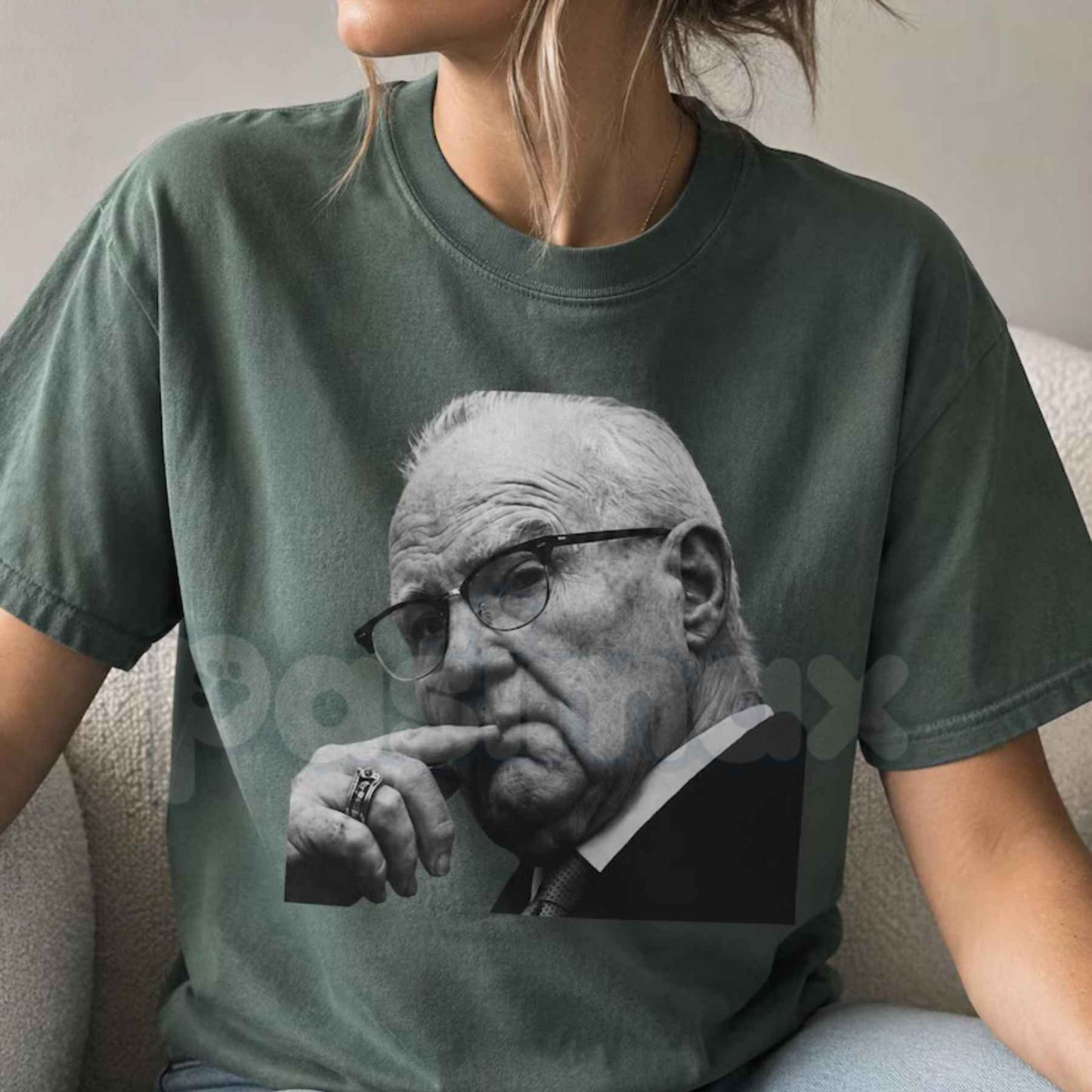 Comfort Colors® Kevin Reddington Portrait T-Shirt – Minimalist Black & White Photographic Graphic Tee, Retro Aesthetic Artist Unisex Top