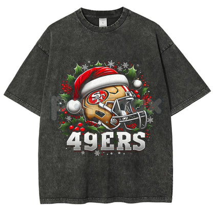 Fun Print Unisex Washed T-Shirt – Oversized Cotton Comfort Graphic Tee, Retro Streetwear