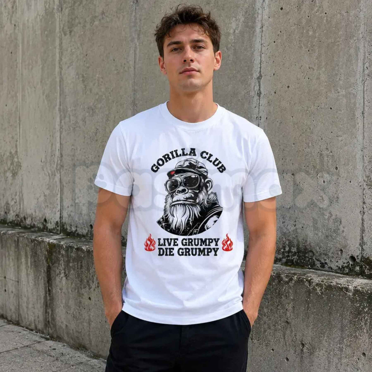 Gorilla Club Graphic T-Shirt – Retro Ape Streetwear Aesthetic Unisex Tee