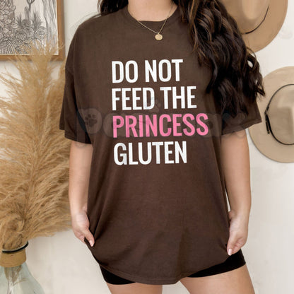 "Gluten Free Princess" Funny T-Shirt – Sarcastic Allergy Awareness Graphic Tee, Premium 100% Cotton Celiac Humor Top, Soft Lived-In Heavyweight Wheat-Free Lifestyle Shirt, Made in USA