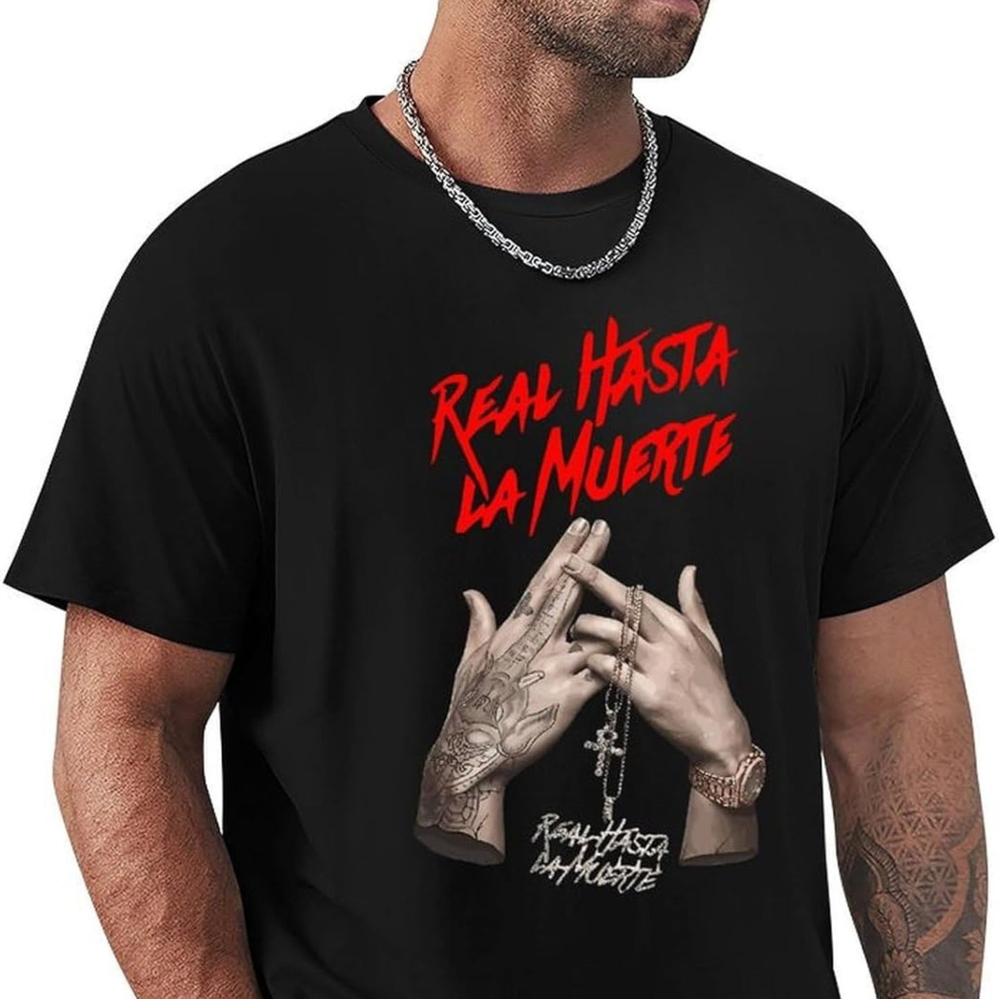 "Real Hasta La Muerte" Unisex T-Shirt - Bold Anuel AA Streetwear Graphic, Latin Trap Music Merch