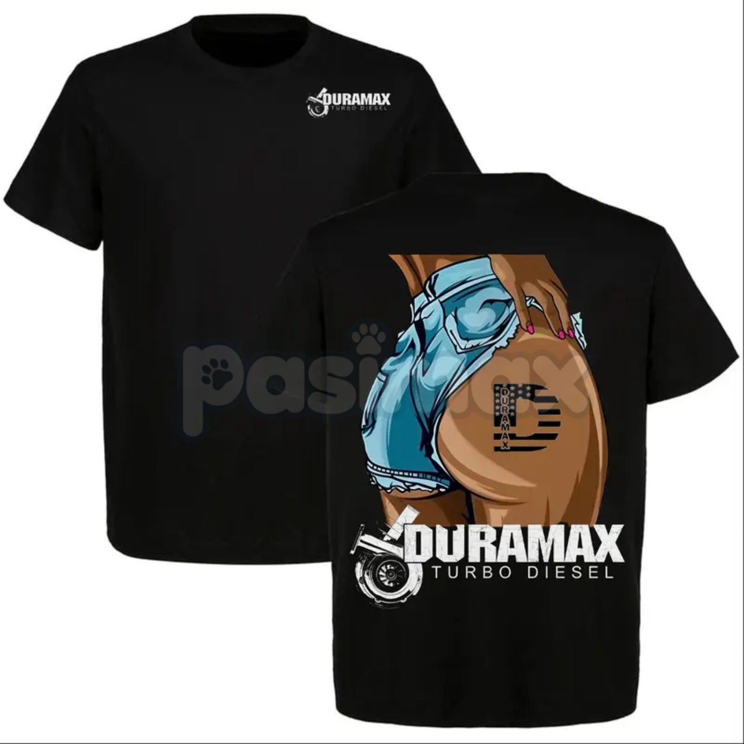 Sexy Duramax Babe 2 Sides T-shirt - Truck & Car Enthusiast Shirt, Diesel Performance Apparel, Bold Women's Truck Fan Gift