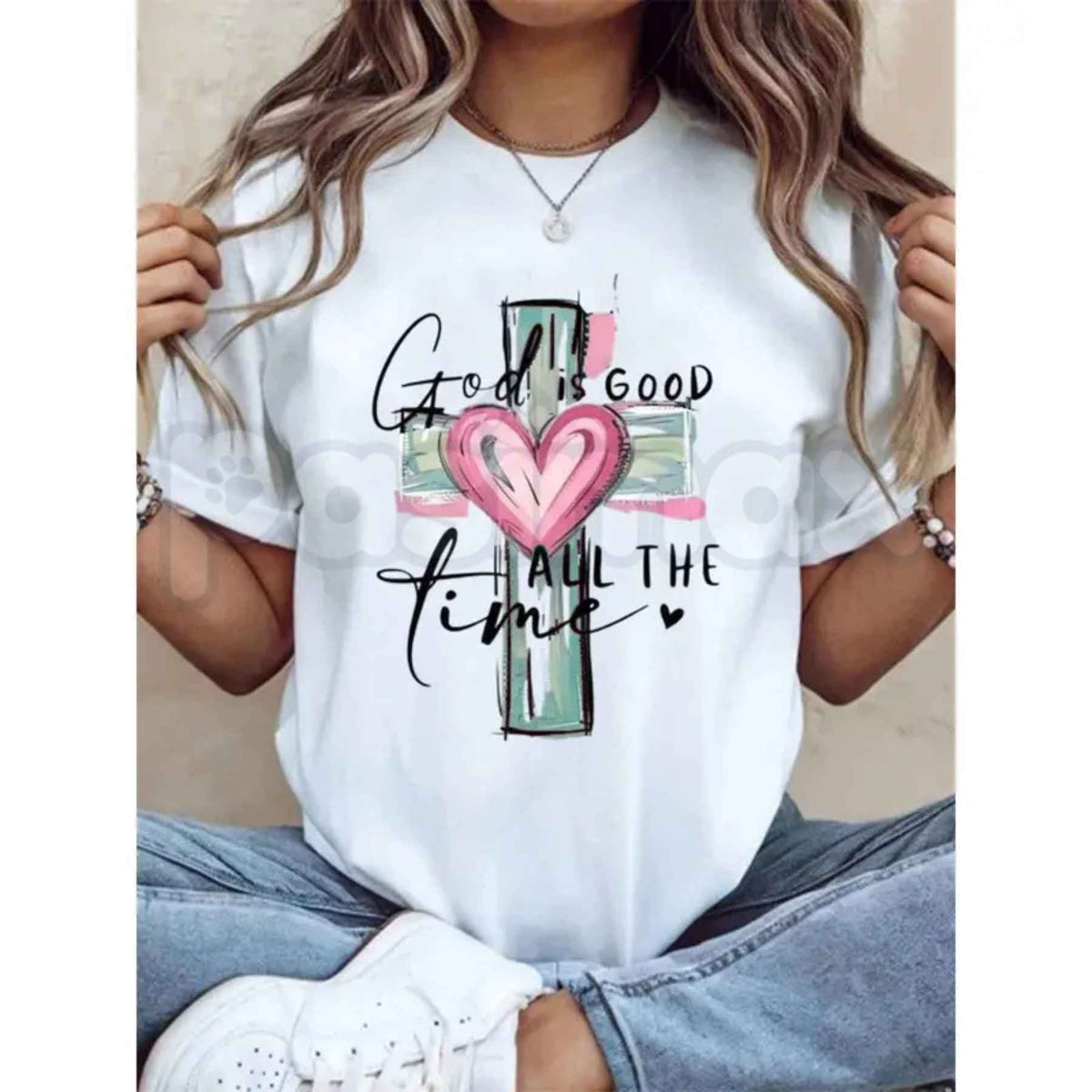 God Is Good Graphic T-Shirt – Christian Faith Quote Inspirational Unisex Tee