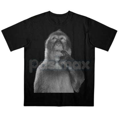 Funny Monkey Stupid Meme T-Shirt - Dank Memes Tee, 90s Vintage Bootleg Graphic, Odd Core Internet Culture Shirt