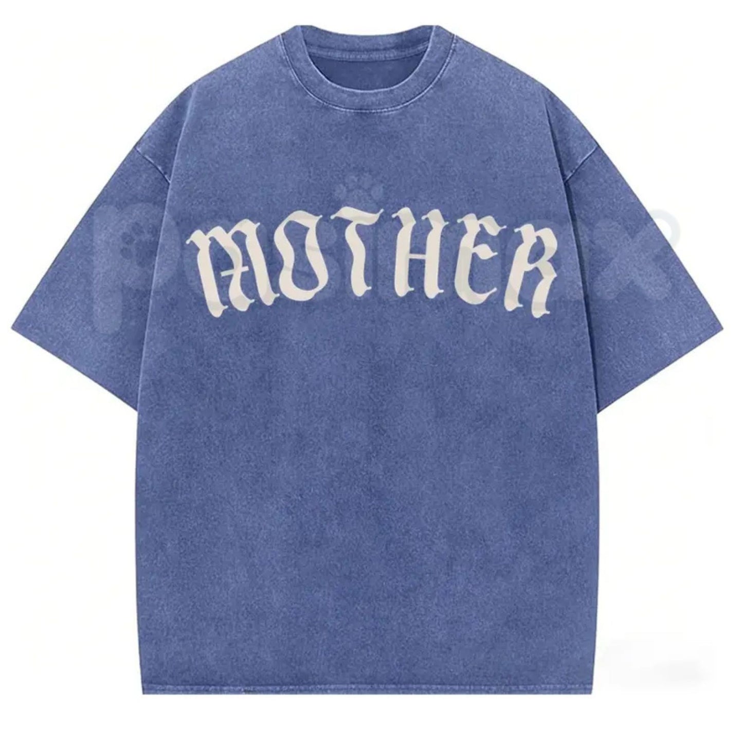 The Matriarch: Mother Gothic Washed Tee – Dark Mystic Graphic Shirt, Vintage Distressed Heavy Cotton Top