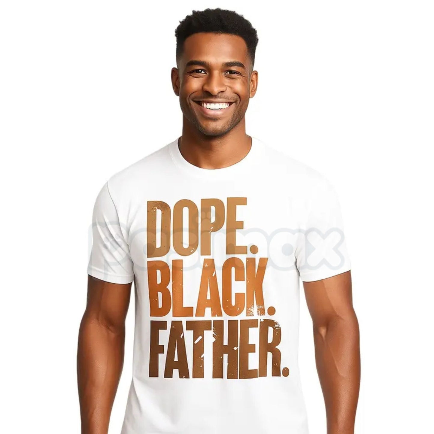 "Dope Black Father" T-Shirt – Father's Day Retro Afrocentric Graphic Tee