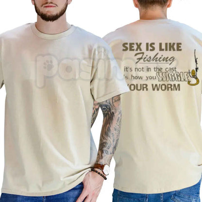 Think Like A Fish Graphic Tee – Funny Angler Weekend Fishing Trip Shirt, Classic Outdoor Fisherman Gift Unisex Cotton Graphic T-Shirt