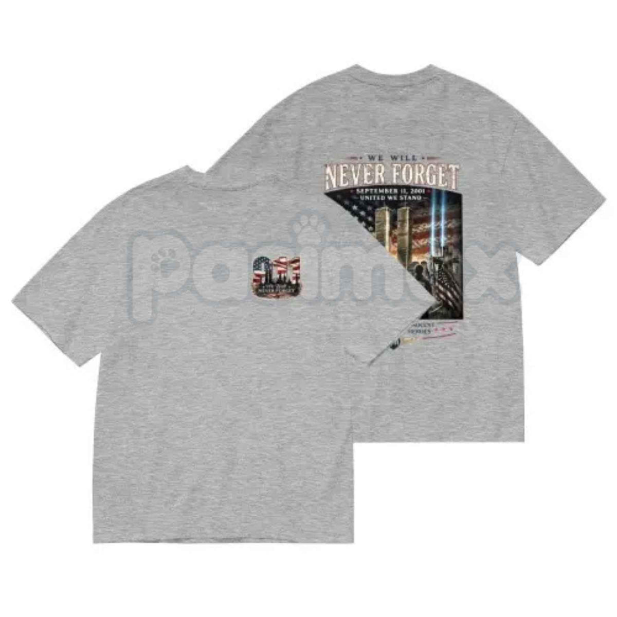 9/11 Memorial Twin Towers T-Shirt – American Flag Eagle First Responder Patriot Unisex Tee