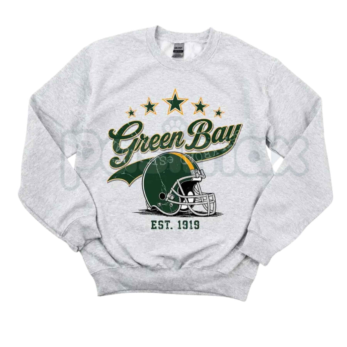 Vintage All Team Football Sweatshirt | Ash Grey 1960s Retro Game Day Crewneck