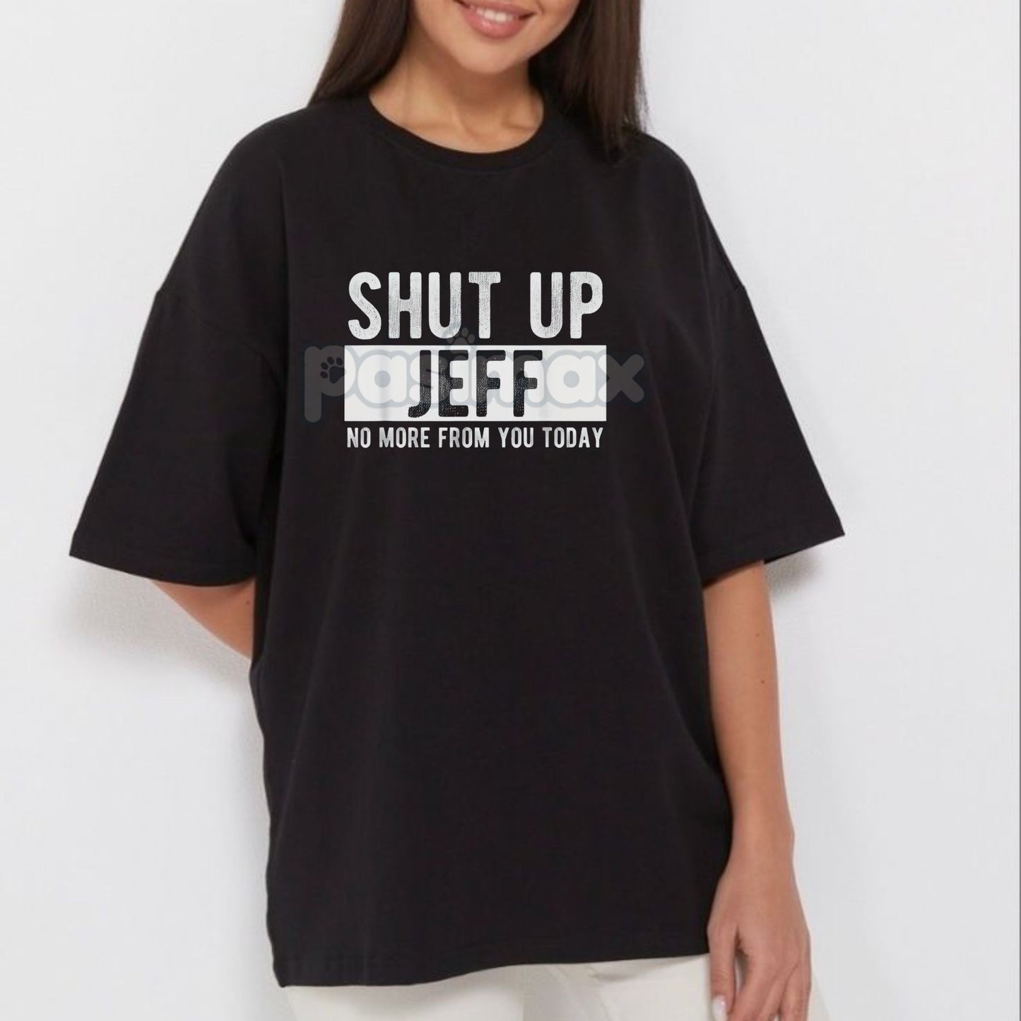 Men's "Silence Jeff" T-Shirt - Funny Workplace Slogan Tee, Jeff Office Humor Gift, Direct Sarcasm Graphic