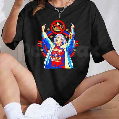Women's Primus No Kings T-Shirt – Retro Funk Metal Band Graphic Tee