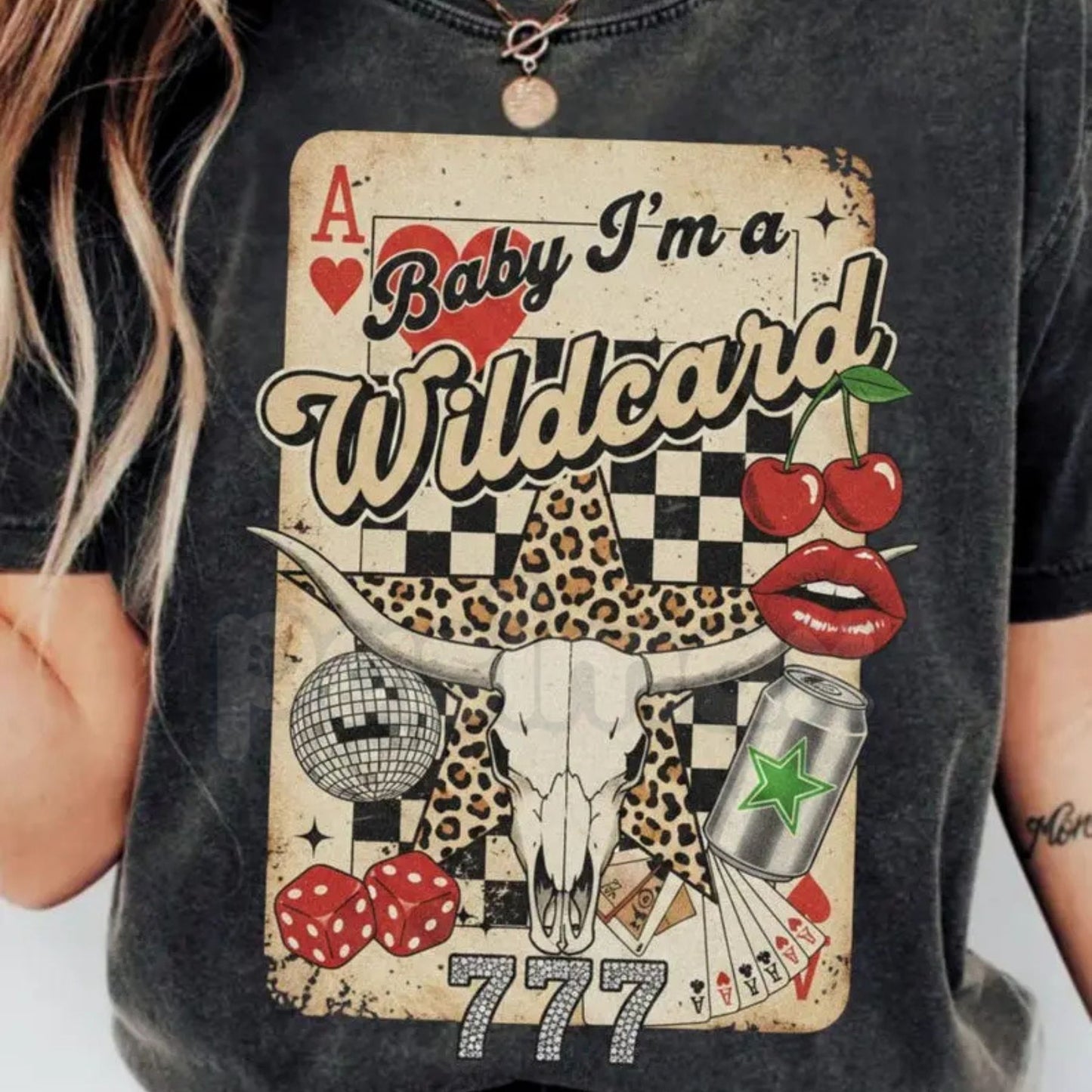 Comfort Colors® Wild Card Cowgirl T-Shirt – Western Collage Graphic Tee, Retro Coastal Cowgirl Shirt, Trendy Desert Aesthetic Streetwear Top