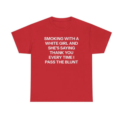 "She's Saying Thank You" T-Shirt - Funny Internet Meme Tee, Viral Humor Graphic Shirt