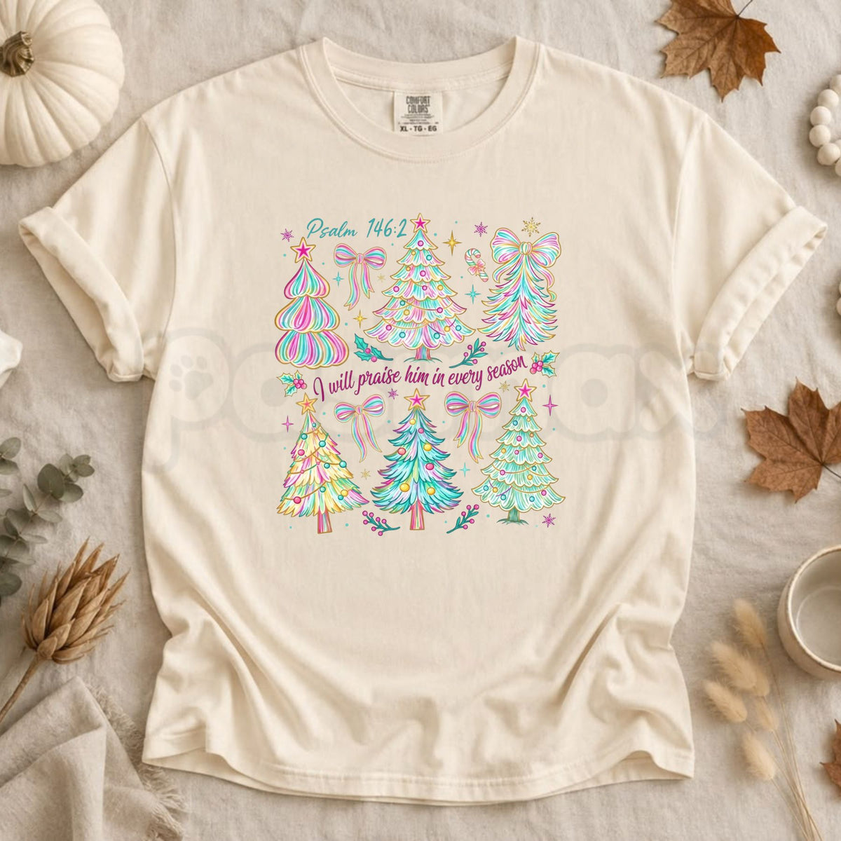 Comfort Colors® I Will Praise Him T-Shirt – Retro Christian Faith Graphic Tee, Trendy Women's Religious Holiday Unisex Top & Gift