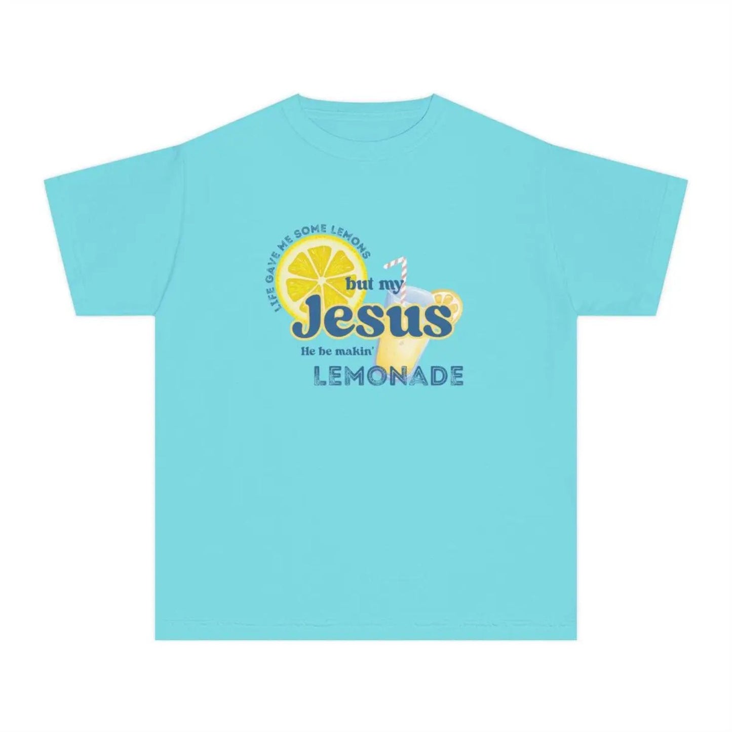 Inspirational Christian Shirt – Lemonade Faith Tee, "Life Gave Me Lemons but Jesus Makes Lemonade" Shirt, Cute Religious Gift, Bible Verse Top