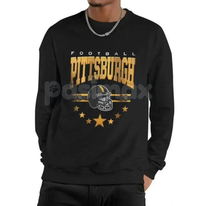 90s All Team Football Sweatshirt – Vintage 1960s Retro Fan Crewneck