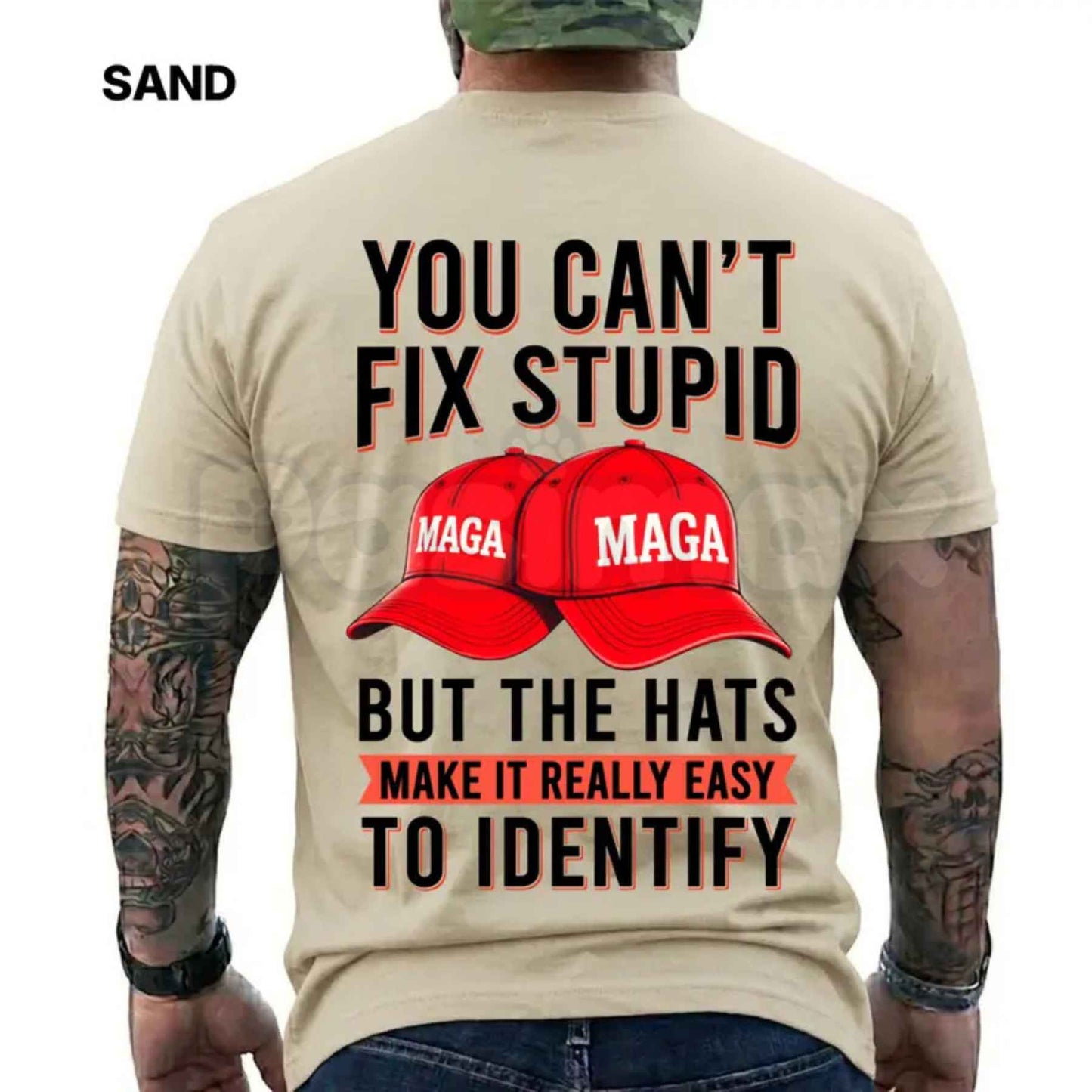 You Can't Fix Stupid But The Hats Make It Easy T-Shirt – Funny Political Humor Unisex Tee