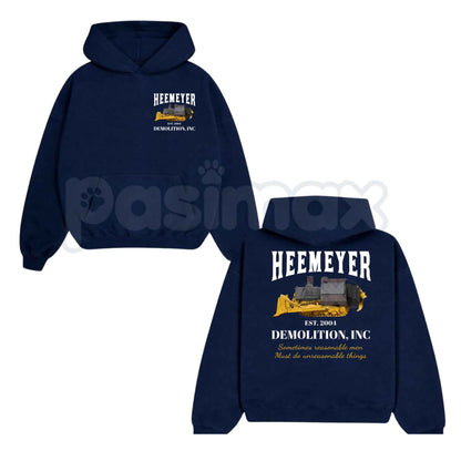 Heemeyer Demolition Inc® Hoodie – Vintage Bulldozer Graphic Sweatshirt, Retro Granby Colorado Heavy Equipment Unisex Top & Gift