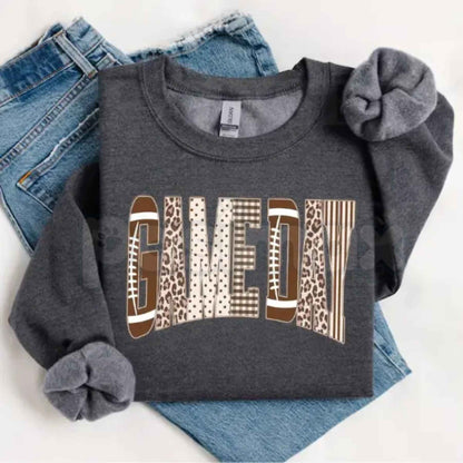 Preppy Football Game Day Sweatshirt | Touchdown Football Mom Shirt