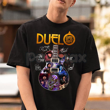 Duelo Band Graphic Tee - Vintage Concert T-Shirt, Mexican Norteño Music Fan Merch, Unisex Oversized Streetwear