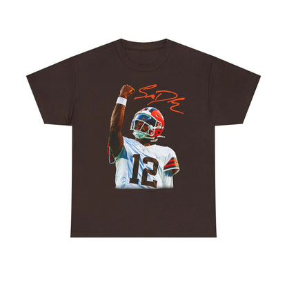 Shedeur Sanders 'Celly' T-Shirt - Football Graphic Tee, Colorado Fan Apparel