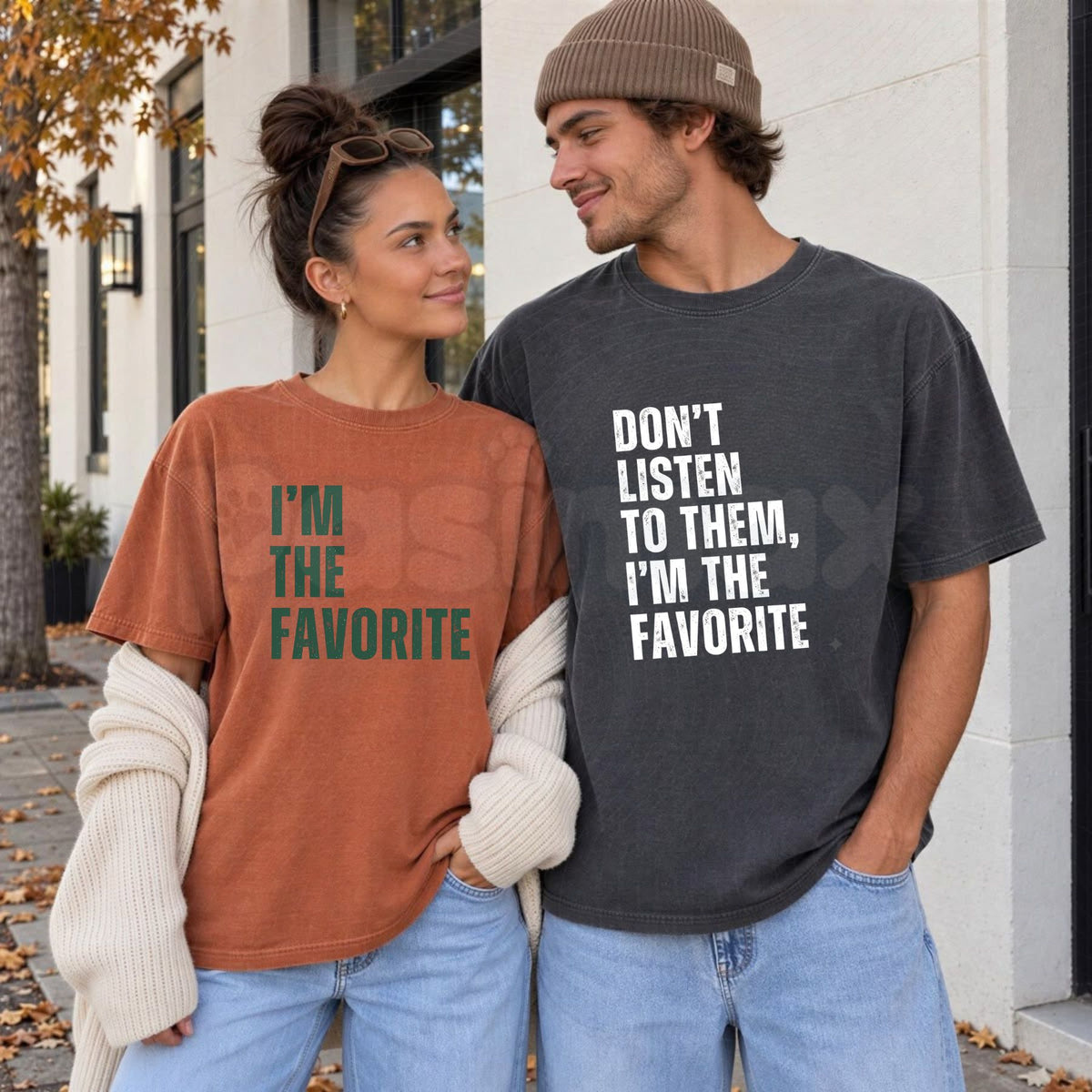 Comfort Colors® I'm The Favorite T-Shirt – Funny Family Sarcastic Graphic Tee, Matching Crew Unisex Top & Holiday Gift