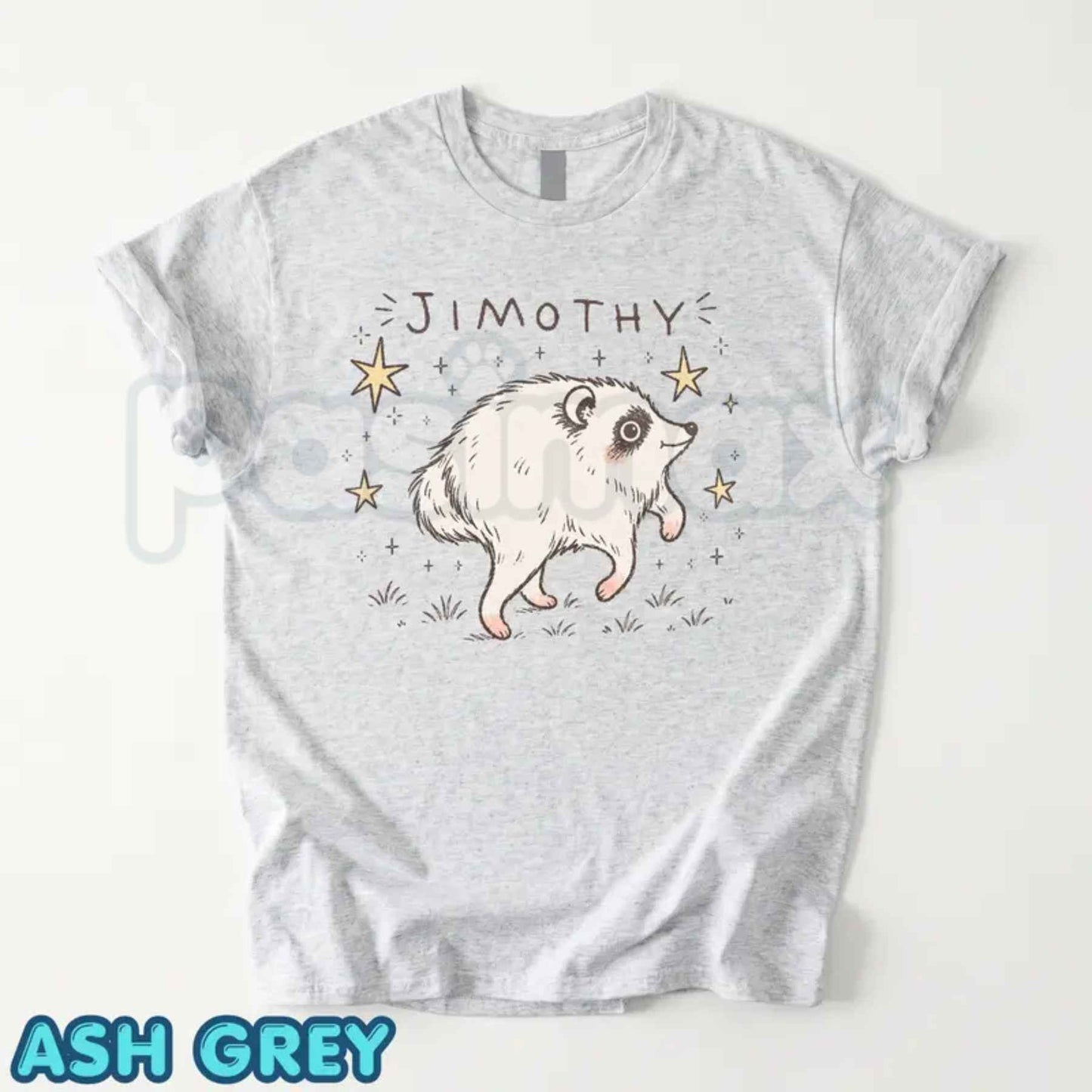 Jimothy Raccoon Viral Shirt – Short King Jimothy Tee, Cute Trash Panda Meme Unisex Cotton Graphic T-Shirt