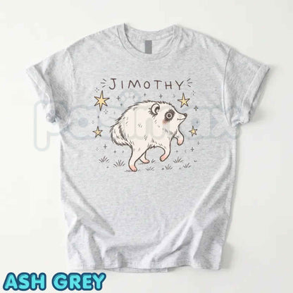 Jimothy Raccoon Viral Shirt – Short King Jimothy Tee, Cute Trash Panda Meme Unisex Cotton Graphic T-Shirt