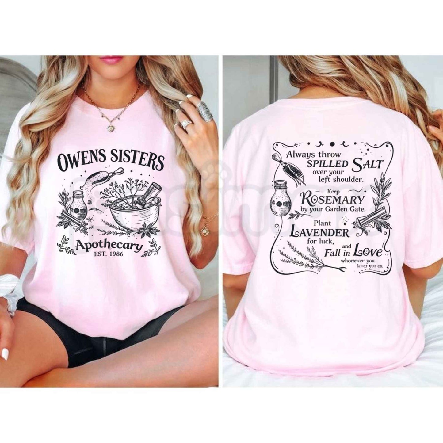 Owens Sisters Apothecary 1986 T-Shirt – Vintage Witchy Botanical Herb Unisex Tee