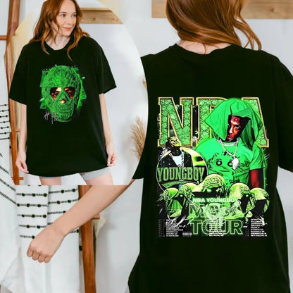 NBA YoungBoy MASA Tour T-Shirt - Official Rapper Merch, Vintage Graphic Tee
