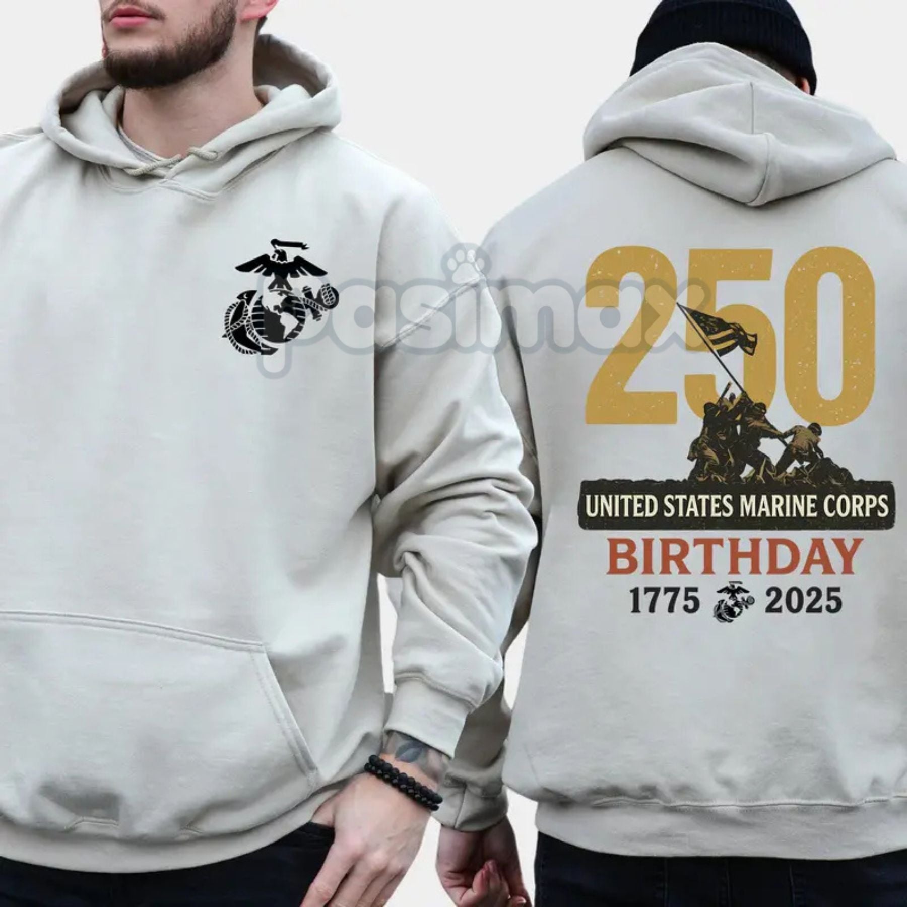 Marines 250th Birthday USMC Hoodie – Pasimax