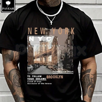 Vintage Photo Style Graphic Print Casual T-Shirt – Retro Film Aesthetic Streetwear Tee