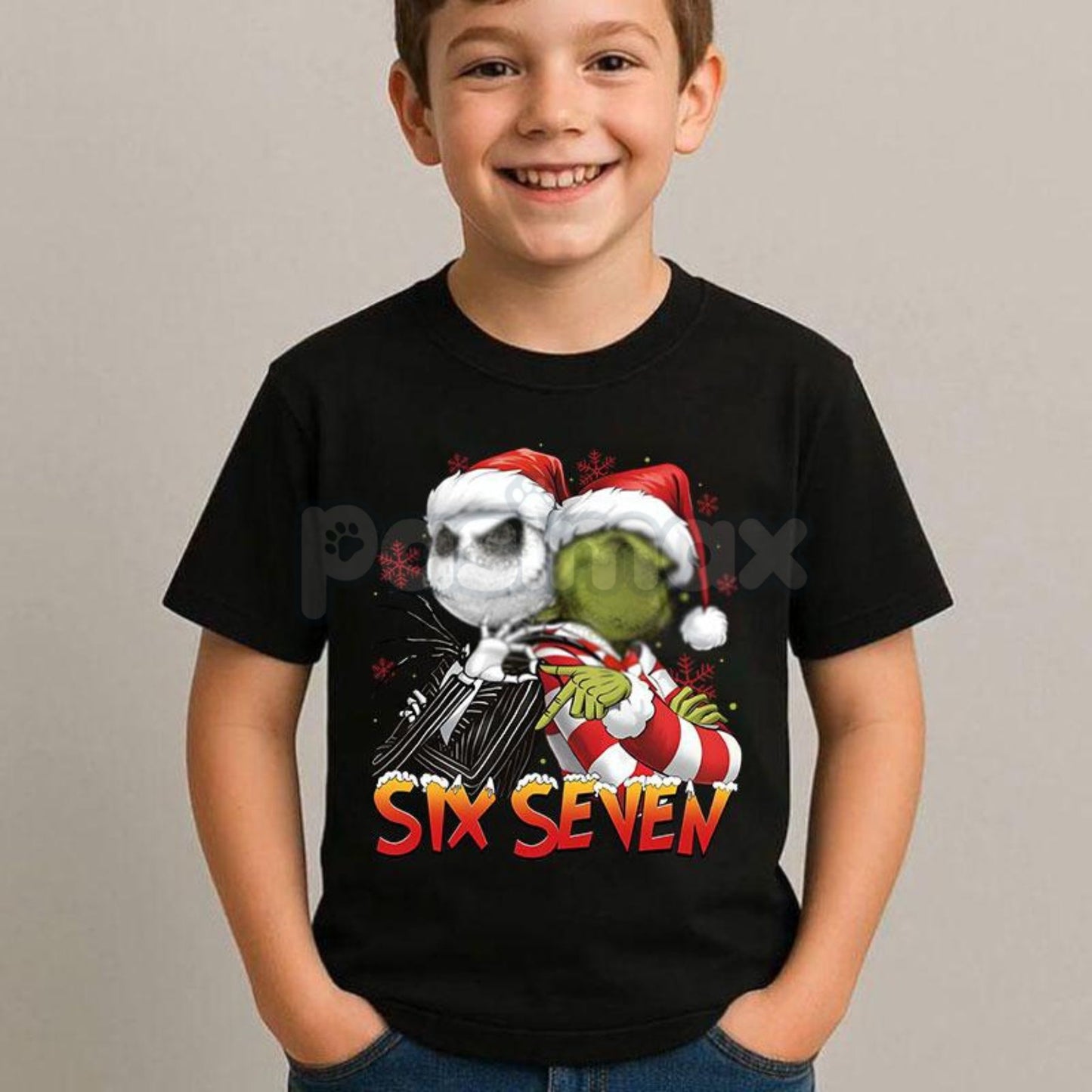 Six Seven Christmas Meme Shirt – Funny Viral 67 Xmas T-Shirt, Holiday Humor Gift Tee