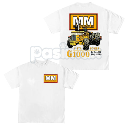 Minneapolis-Moline Vista Power G1000 Tractor T-Shirt - Vintage Farm Equipment Graphic Tee, Classic Tractor Collector Gift, MM Enthusiast Apparel