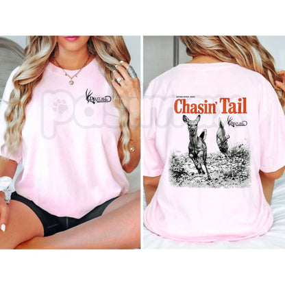 Comfort Colors® "Chasin' Tail" Graphic T-Shirt – Retro Fishing & Hunting Aesthetic Tee, Vintage Coastal Lifestyle Shirt, Outdoorsy Unisex Summer Top